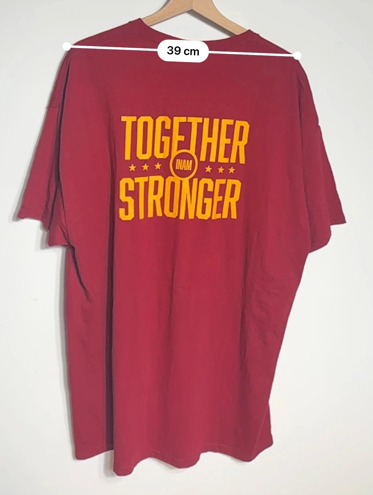 T-shirt Roosevelt Football USA 2XL bordeaux oversize – photo 5